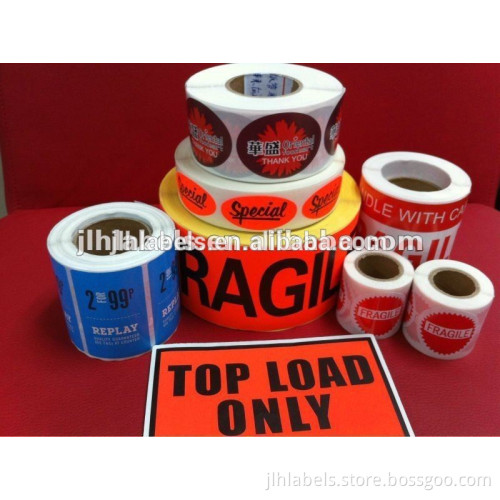 3"x5"*500pcs PLEASE Handle with Care Glass Shipping Labels